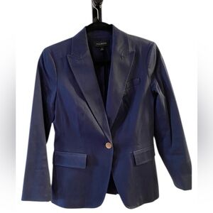 Talbots blazer suit jacket with button closure navy in size 6